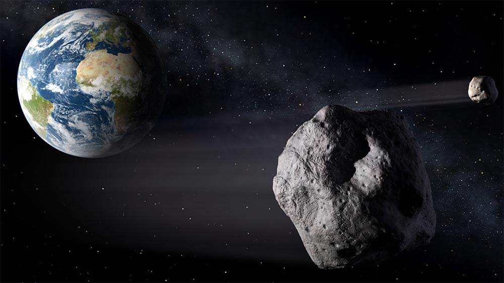 Asteroid Passing Earth