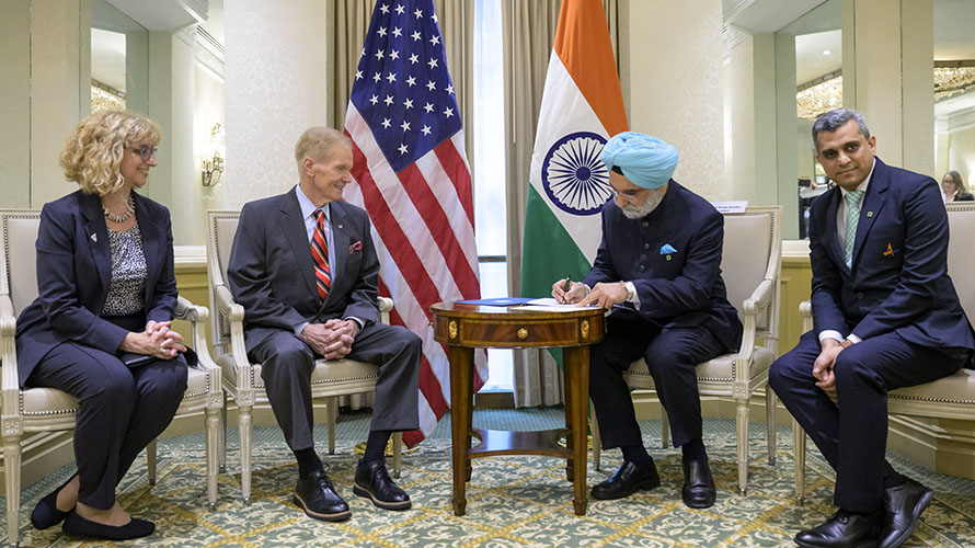 India signing Artemis Accords